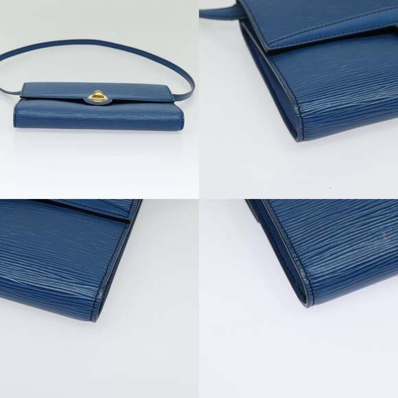 LOUIS VUITTON Epi Pochette Arche Shoulder Bag Blue M52575 - Picture 10 of 12